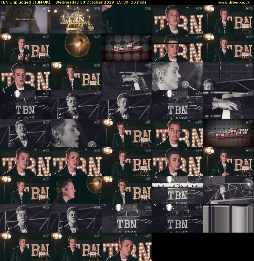 TBN Unplugged (TBN UK) Wednesday 30 October 2019 15:30 - 16:00
