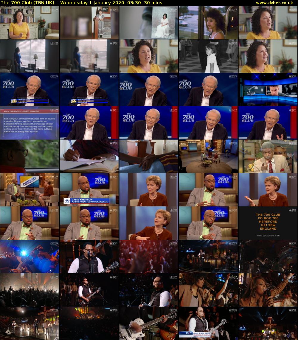 The 700 Club (TBN UK) Wednesday 1 January 2020 03:30 - 04:00