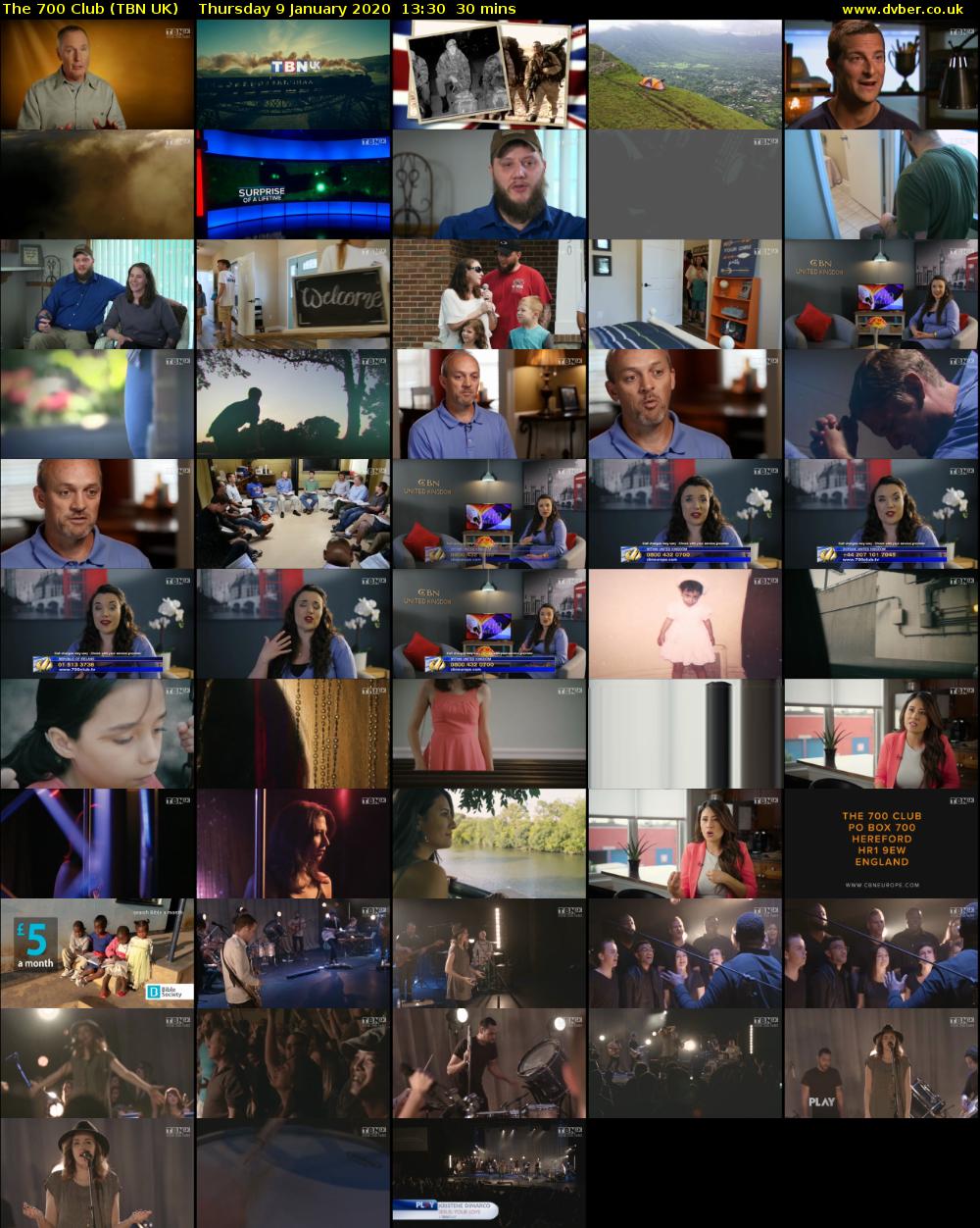 The 700 Club (TBN UK) Thursday 9 January 2020 13:30 - 14:00
