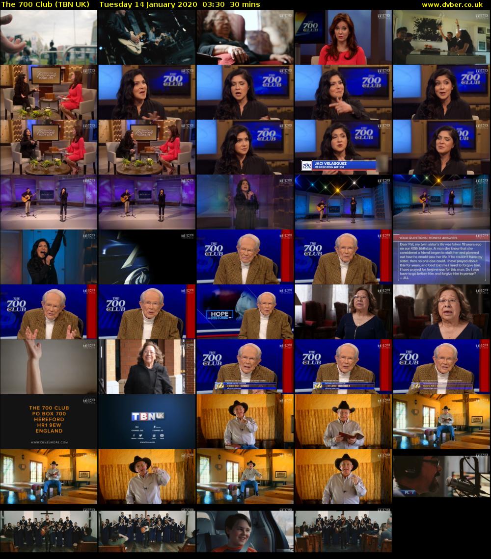 The 700 Club (TBN UK) Tuesday 14 January 2020 03:30 - 04:00