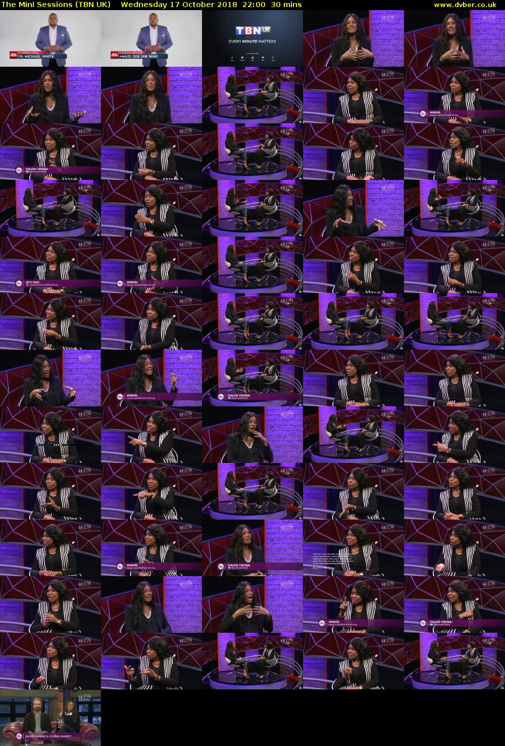 The Mini Sessions (TBN UK) Wednesday 17 October 2018 22:00 - 22:30