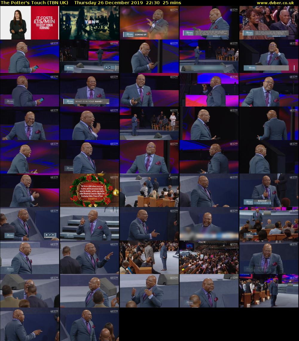 The Potter's Touch (TBN UK) Thursday 26 December 2019 22:30 - 22:55