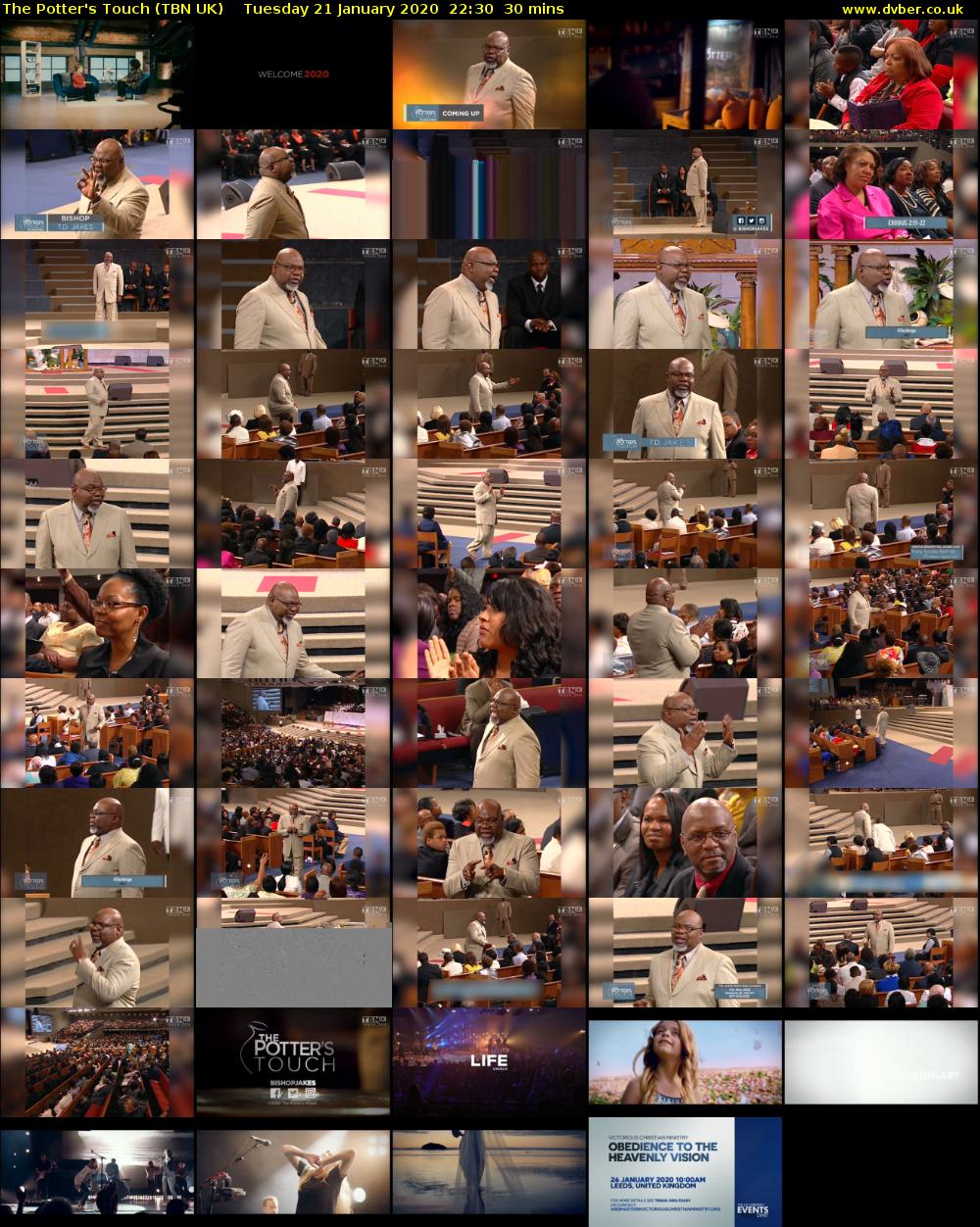 The Potter's Touch (TBN UK) Tuesday 21 January 2020 22:30 - 23:00