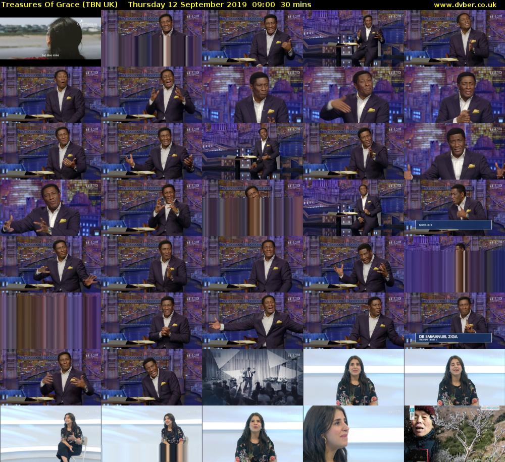 Treasures Of Grace (TBN UK) Thursday 12 September 2019 09:00 - 09:30