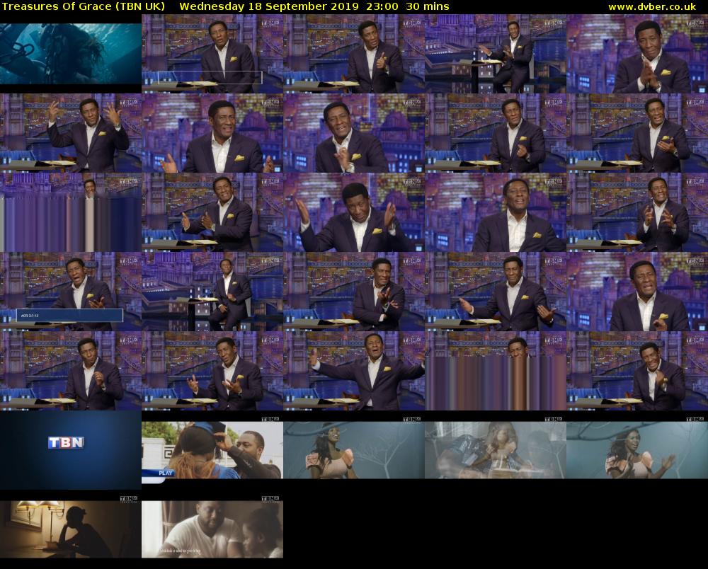 Treasures Of Grace (TBN UK) Wednesday 18 September 2019 23:00 - 23:30