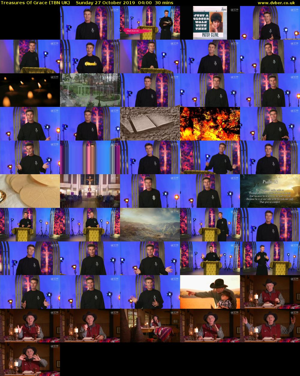 Treasures Of Grace (TBN UK) Sunday 27 October 2019 04:00 - 04:30