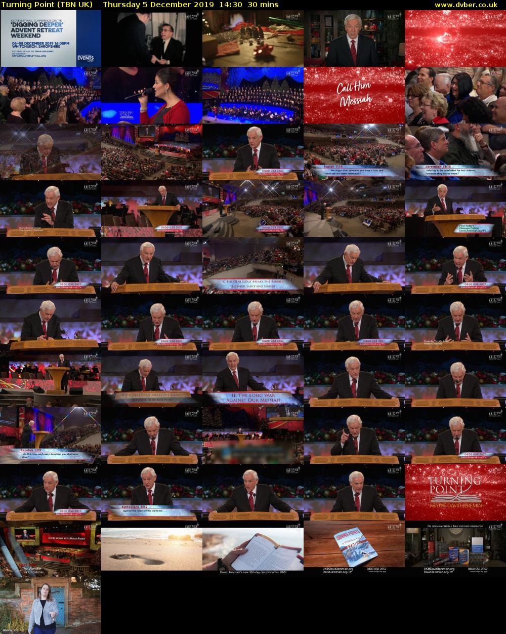 Turning Point (TBN UK) Thursday 5 December 2019 14:30 - 15:00