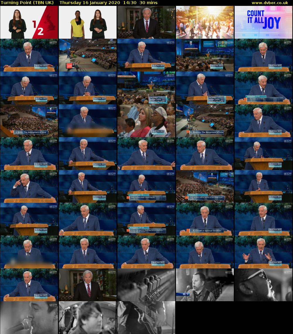 Turning Point (TBN UK) Thursday 16 January 2020 14:30 - 15:00