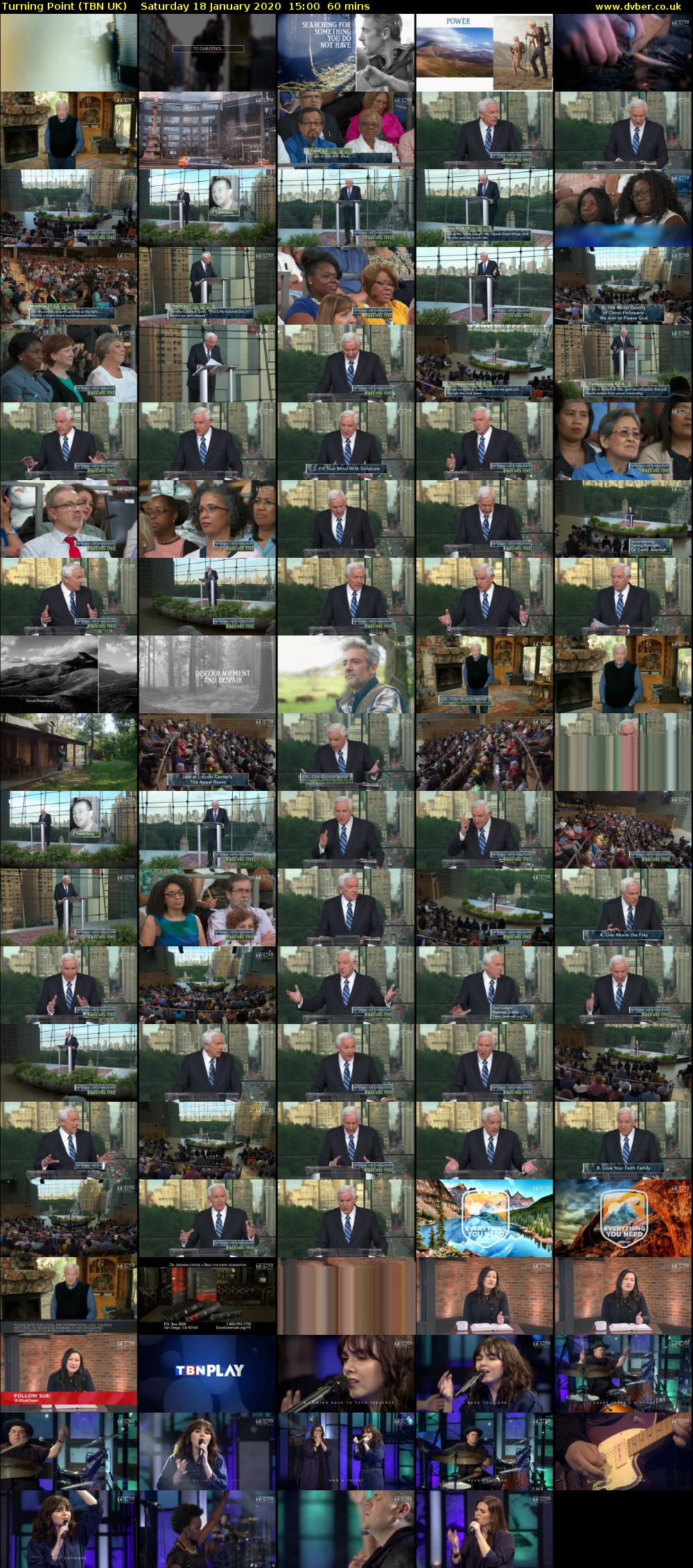 Turning Point (TBN UK) Saturday 18 January 2020 15:00 - 16:00