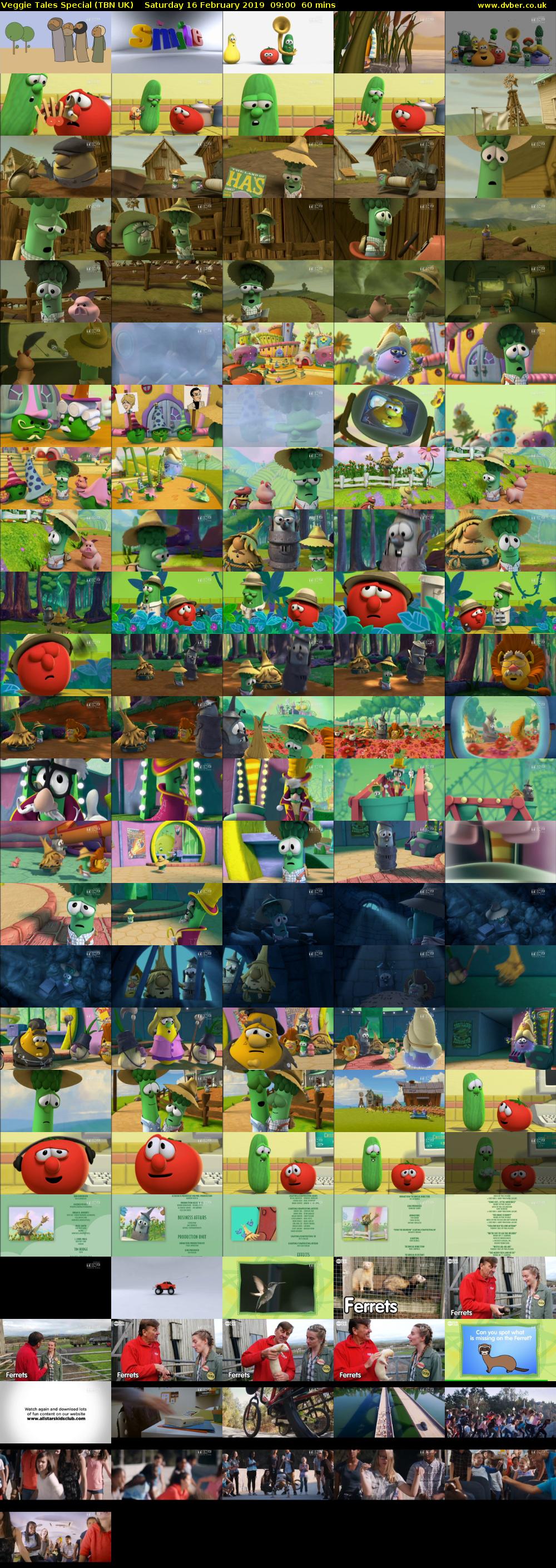 Veggie Tales Special (TBN UK) Saturday 16 February 2019 09:00 - 10:00