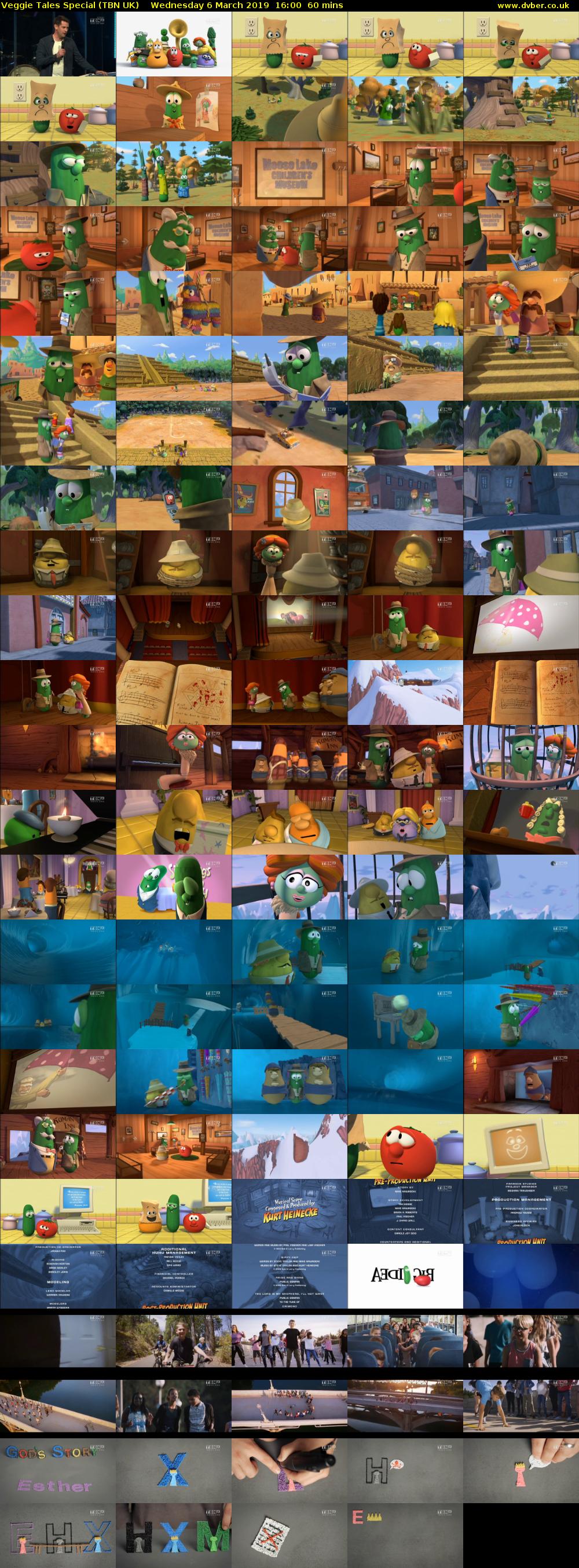 Veggie Tales Special (TBN UK) Wednesday 6 March 2019 16:00 - 17:00