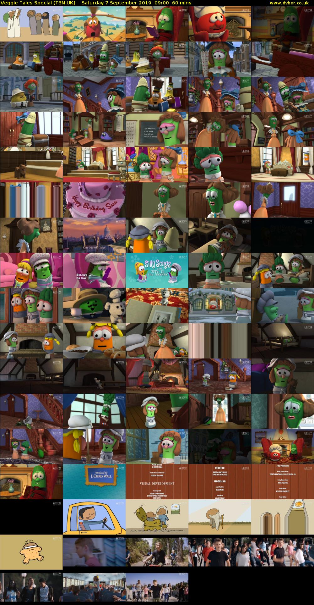 Veggie Tales Special (TBN UK) Saturday 7 September 2019 09:00 - 10:00