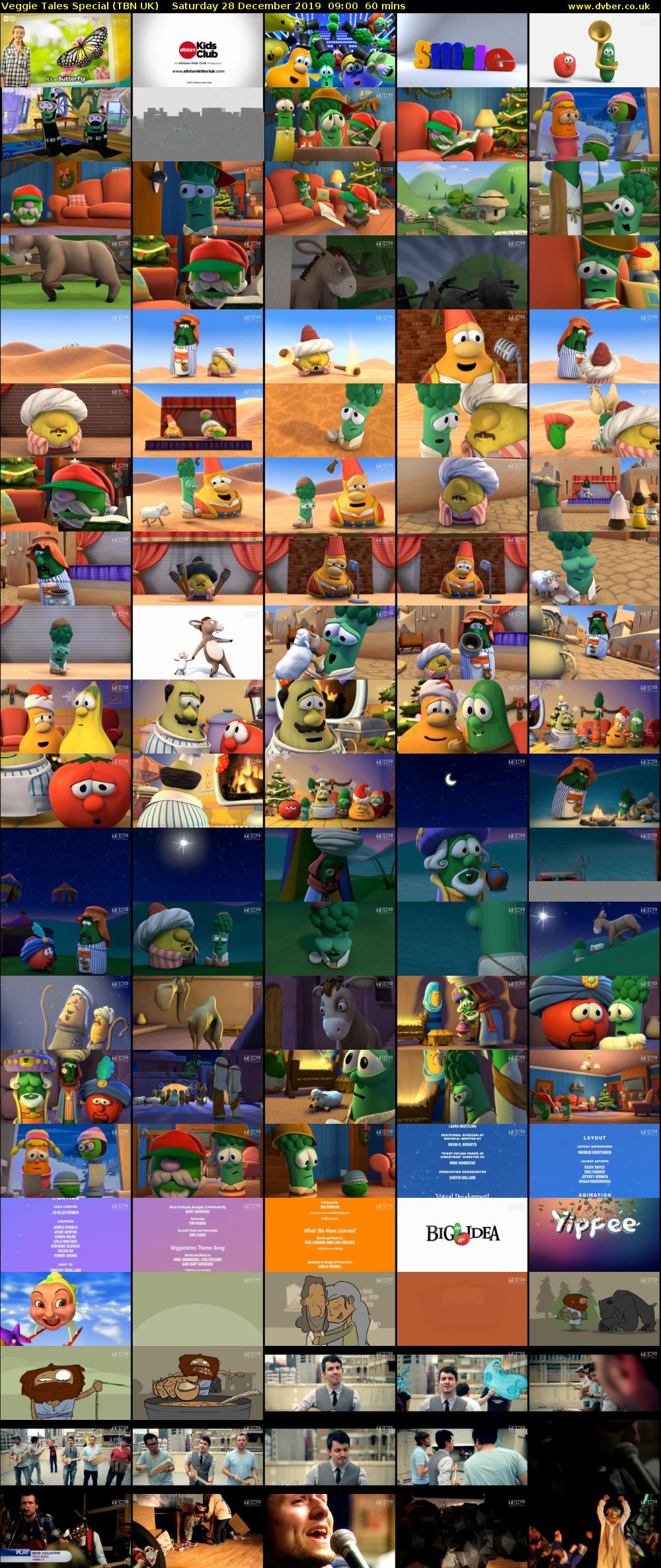 Veggie Tales Special (TBN UK) Saturday 28 December 2019 09:00 - 10:00