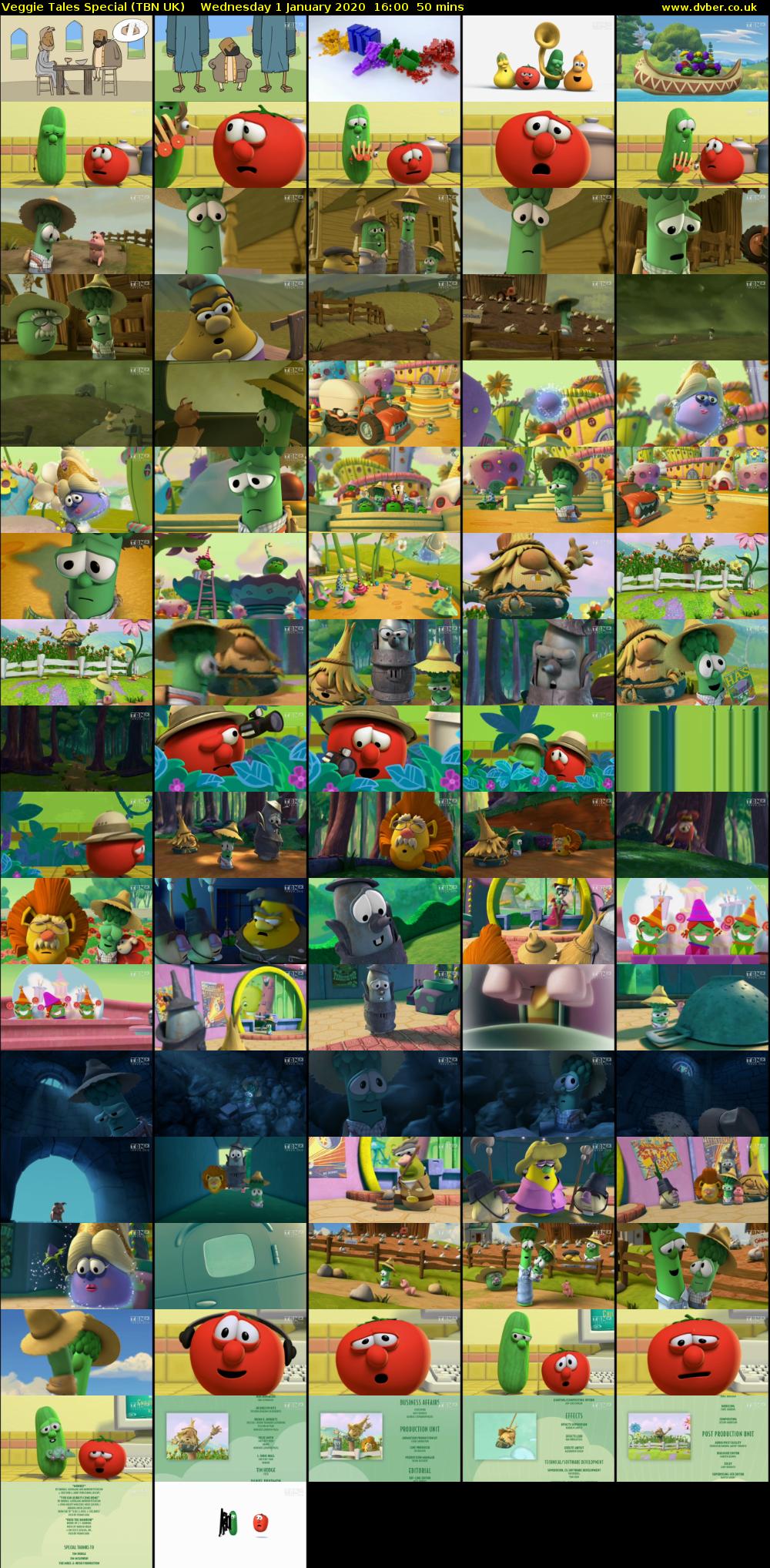 Veggie Tales Special (TBN UK) Wednesday 1 January 2020 16:00 - 16:50