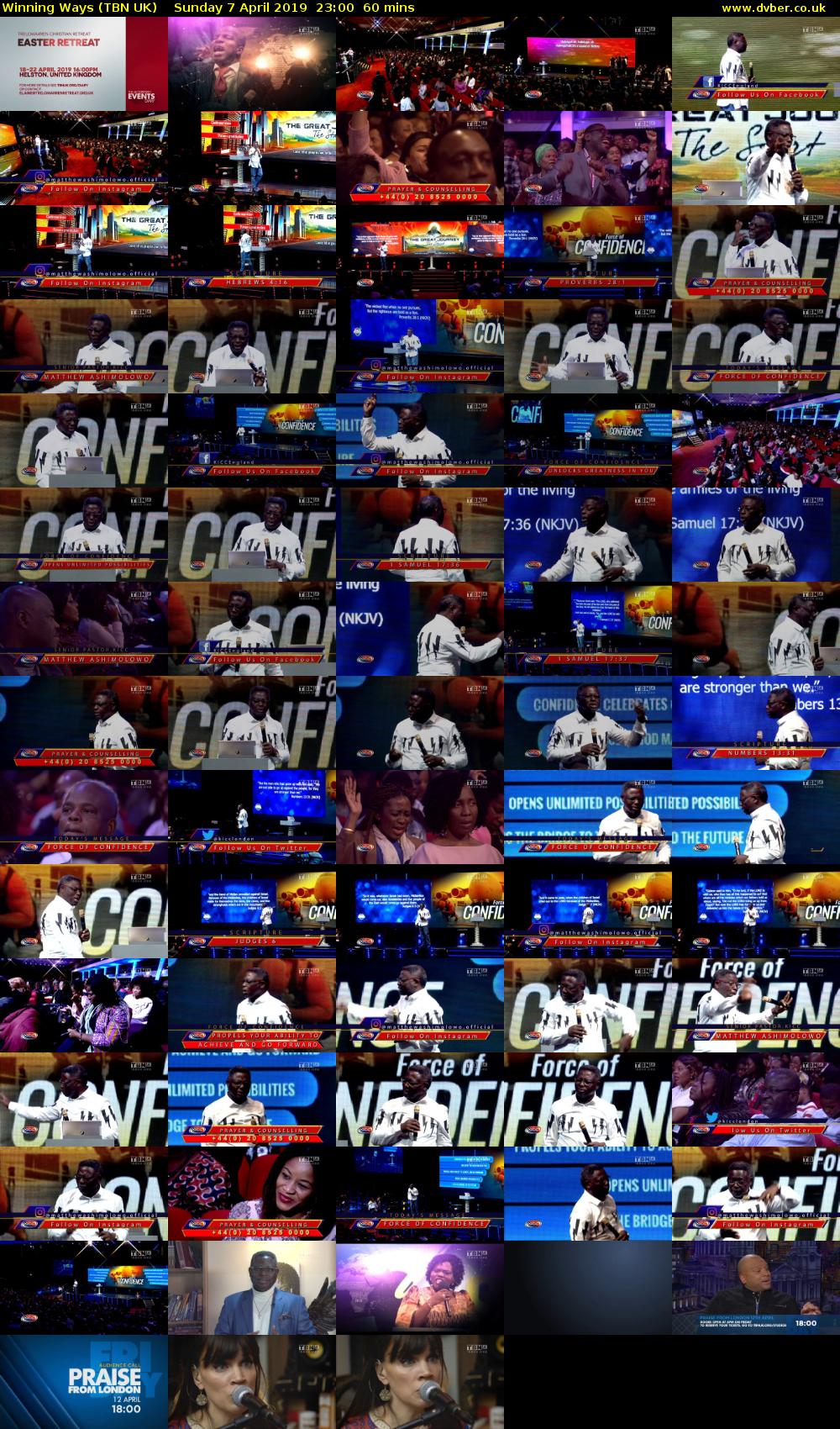 Winning Ways (TBN UK) Sunday 7 April 2019 23:00 - 00:00