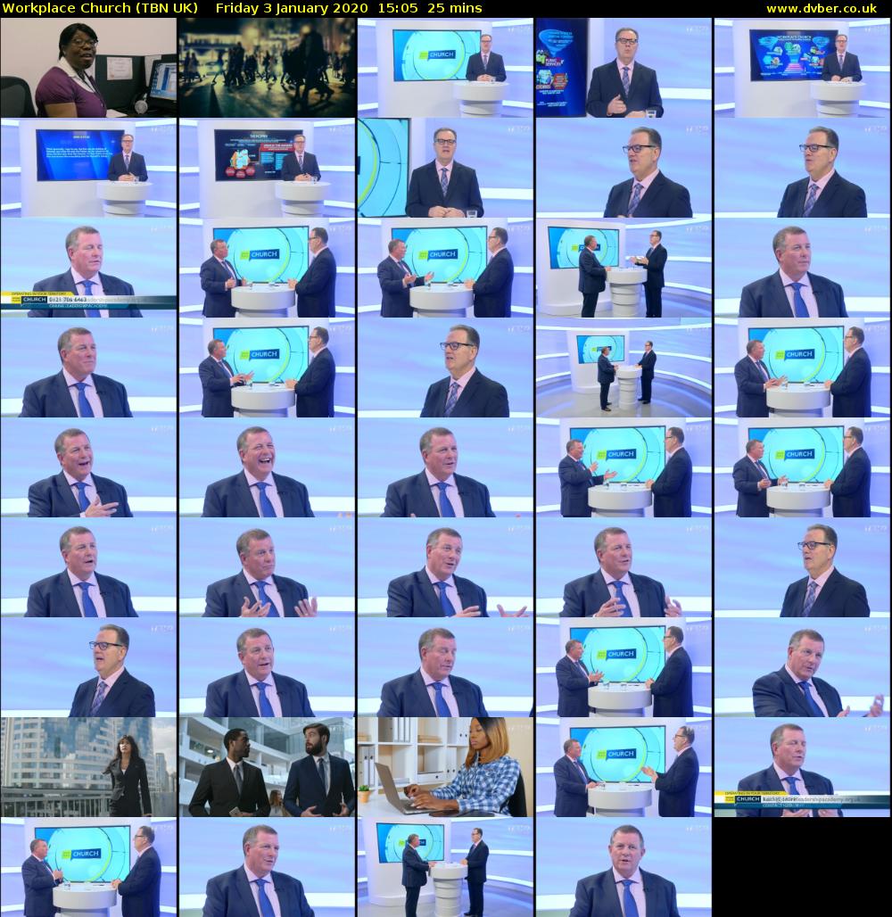 Workplace Church (TBN UK) Friday 3 January 2020 15:05 - 15:30