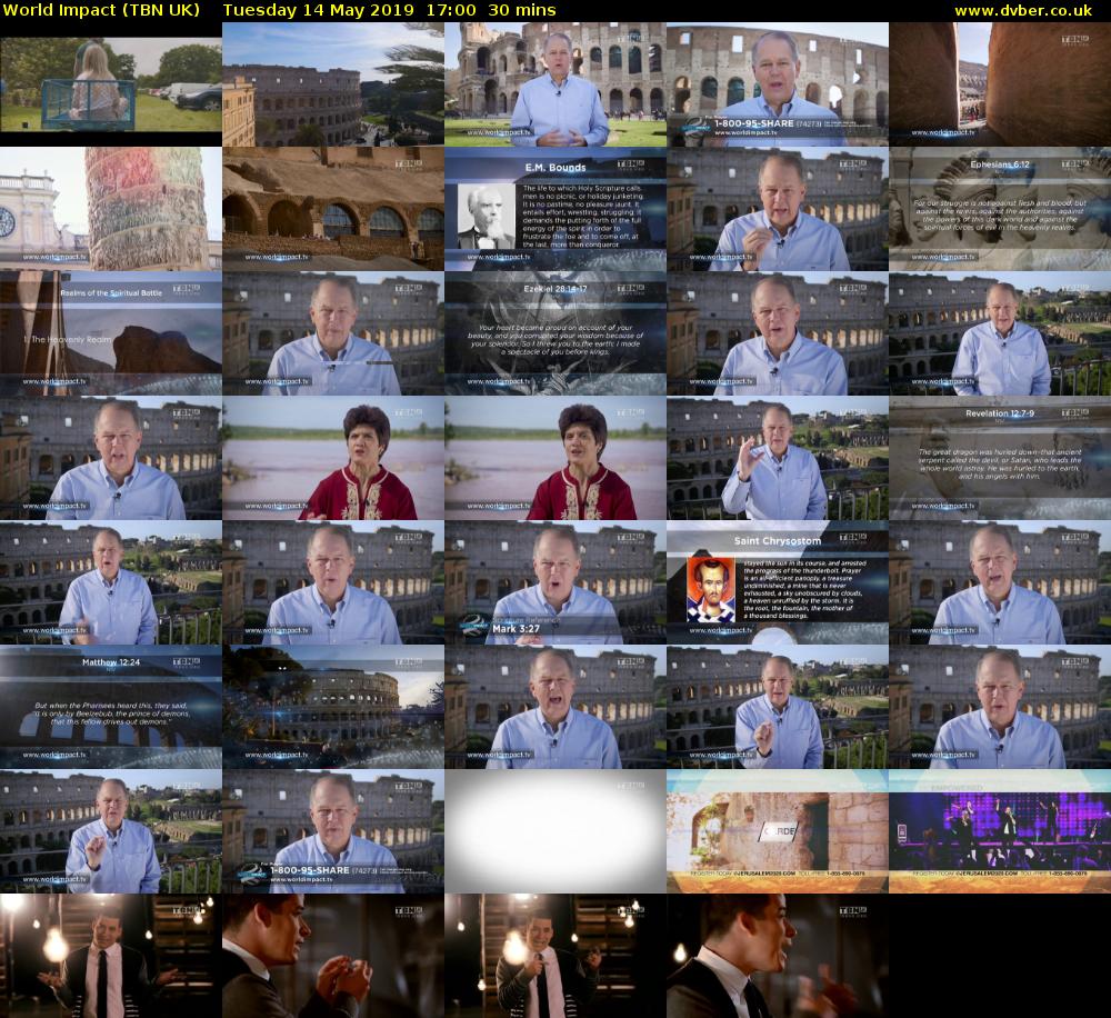 World Impact (TBN UK) Tuesday 14 May 2019 17:00 - 17:30
