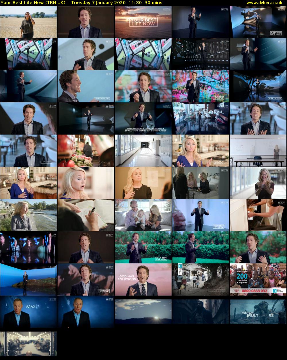 Your Best Life Now (TBN UK) Tuesday 7 January 2020 11:30 - 12:00