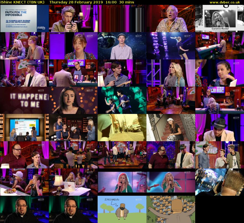 iShine KNECT (TBN UK) Thursday 28 February 2019 16:00 - 16:30