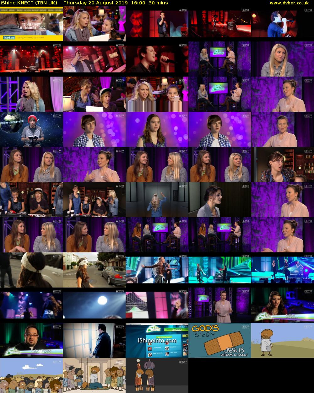 iShine KNECT (TBN UK) Thursday 29 August 2019 16:00 - 16:30