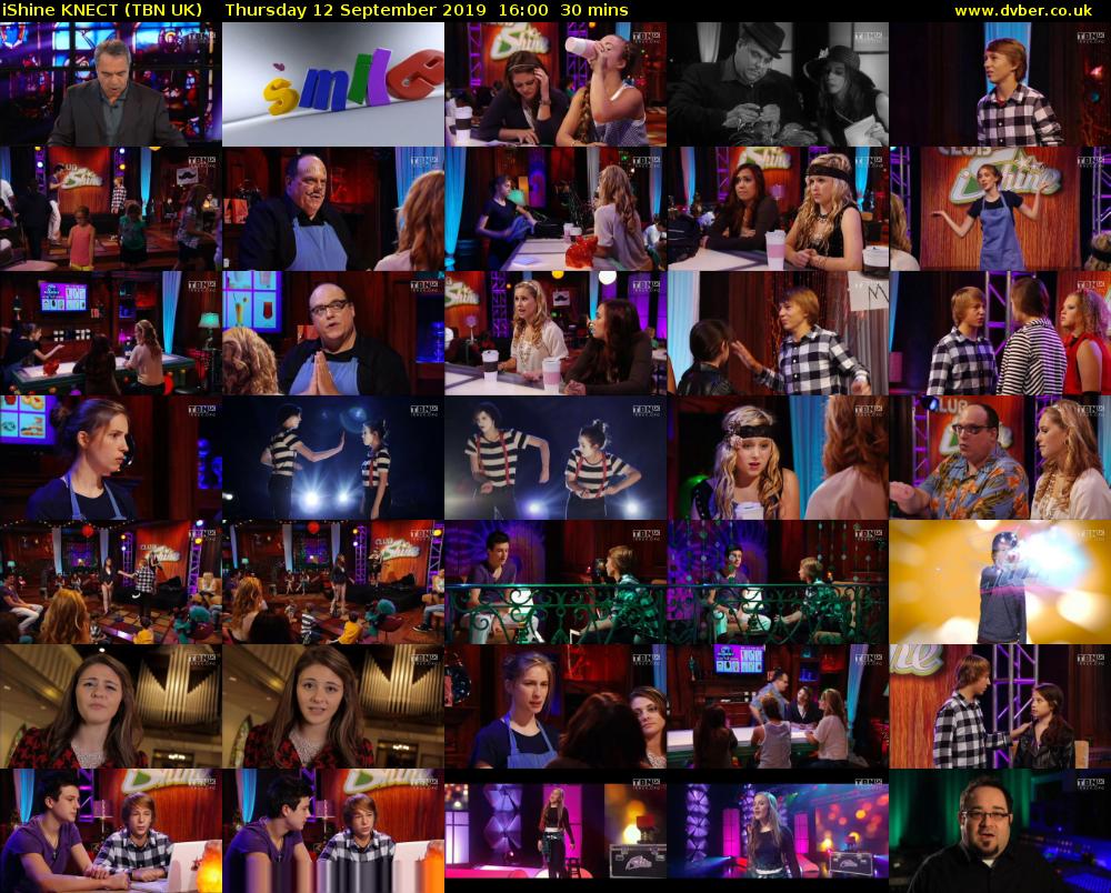 iShine KNECT (TBN UK) Thursday 12 September 2019 16:00 - 16:30