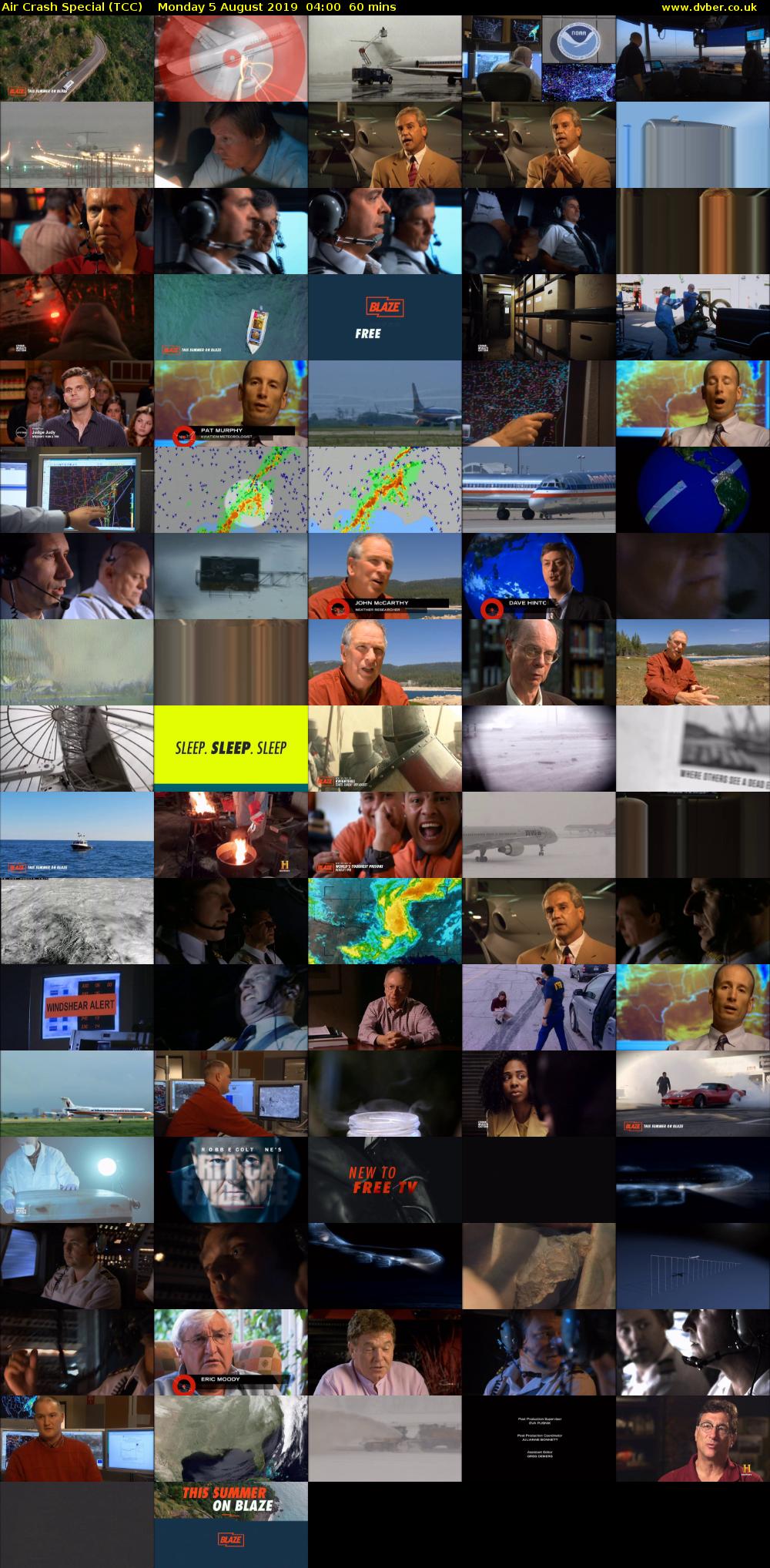 Air Crash Special (TCC) Monday 5 August 2019 04:00 - 05:00