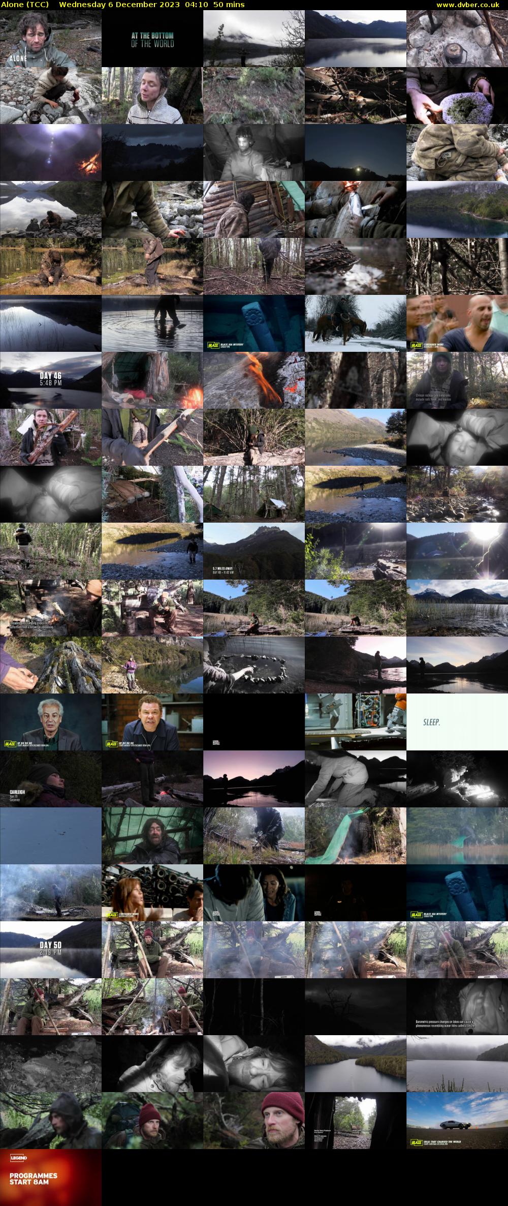 Alone (TCC) Wednesday 6 December 2023 04:10 - 05:00