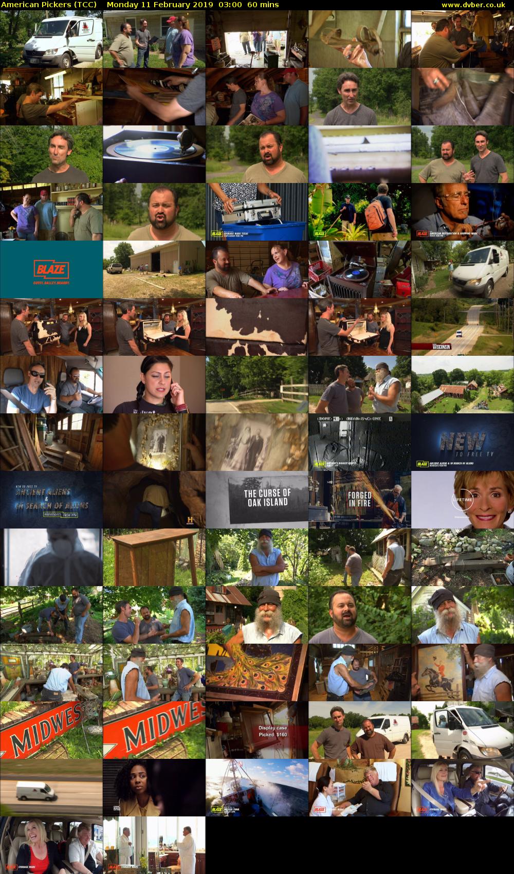 American Pickers (TCC) Monday 11 February 2019 03:00 - 04:00