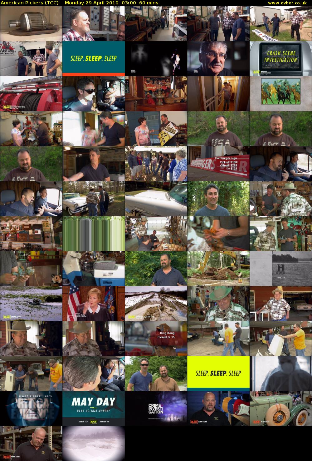 American Pickers (TCC) Monday 29 April 2019 03:00 - 04:00