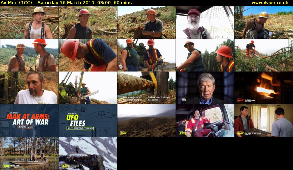 Ax Men (TCC) Saturday 16 March 2019 03:00 - 04:00