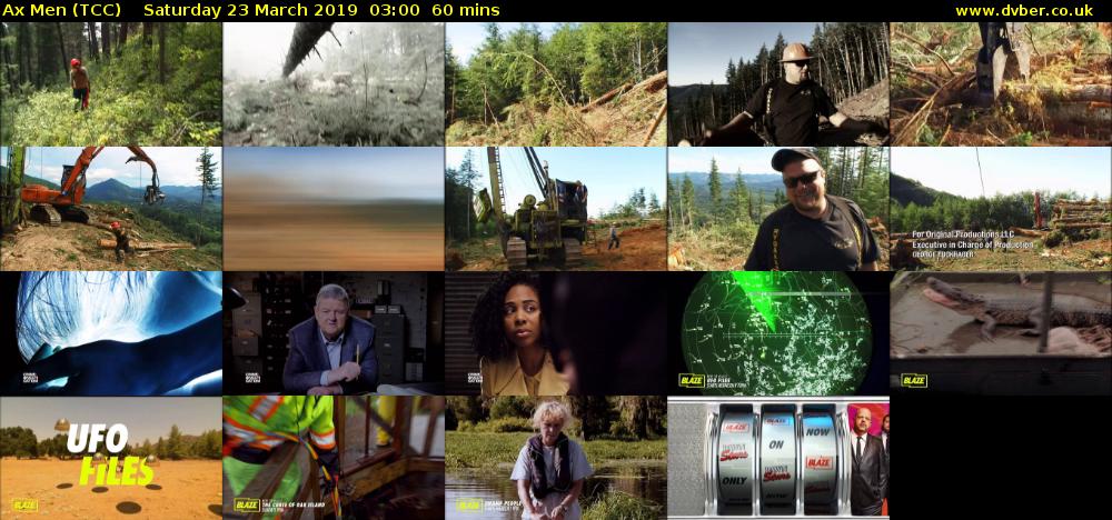 Ax Men (TCC) Saturday 23 March 2019 03:00 - 04:00