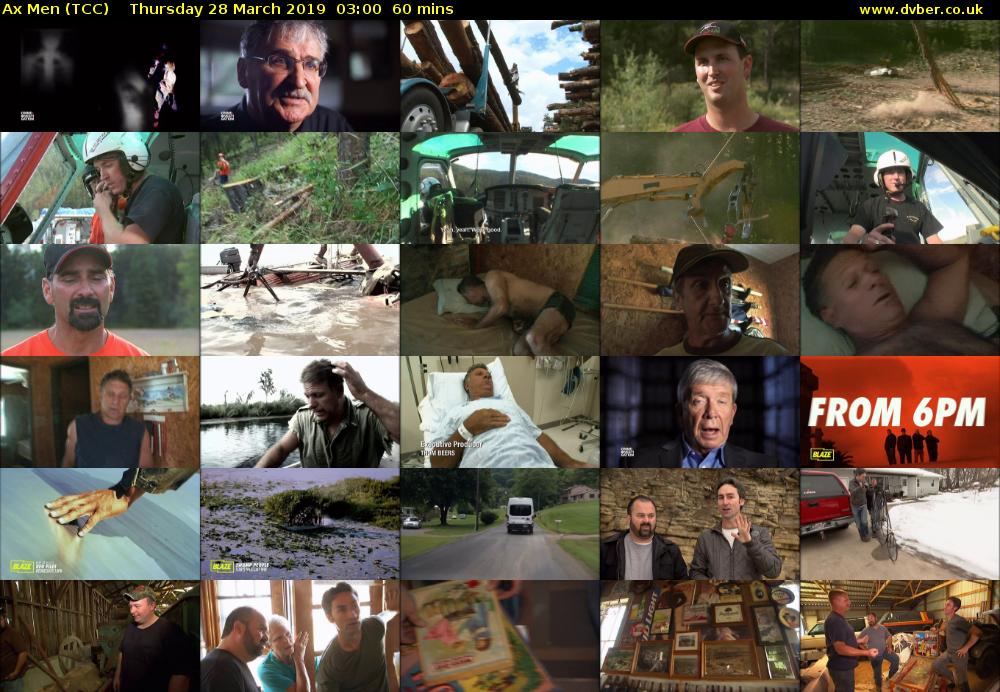Ax Men (TCC) Thursday 28 March 2019 03:00 - 04:00