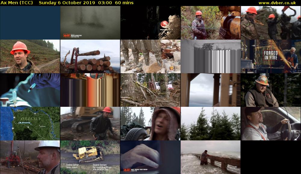 Ax Men (TCC) Sunday 6 October 2019 03:00 - 04:00