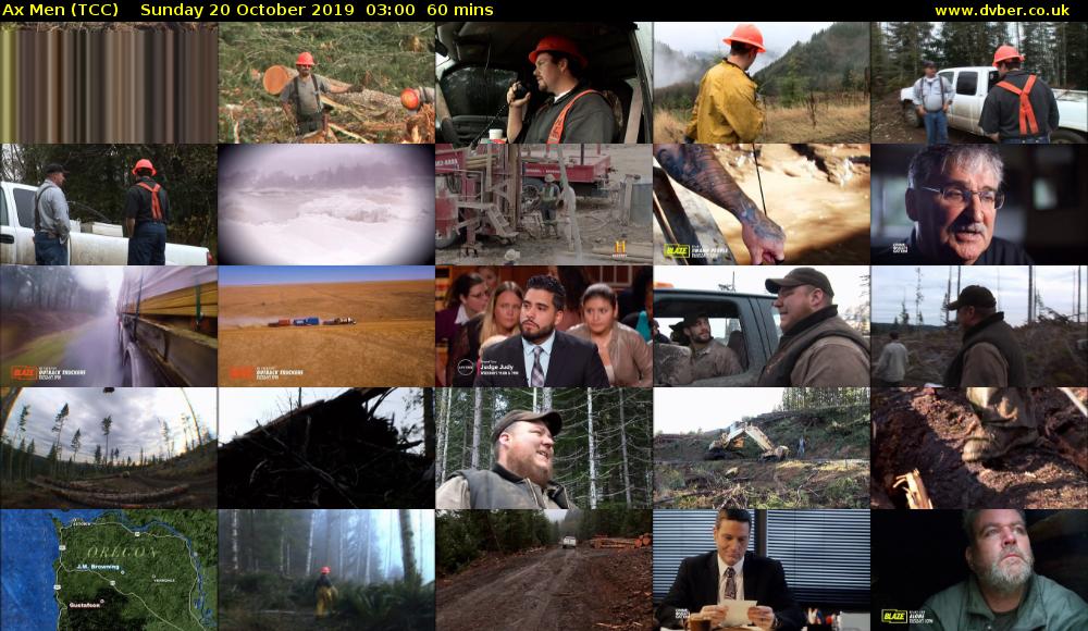 Ax Men (TCC) Sunday 20 October 2019 03:00 - 04:00