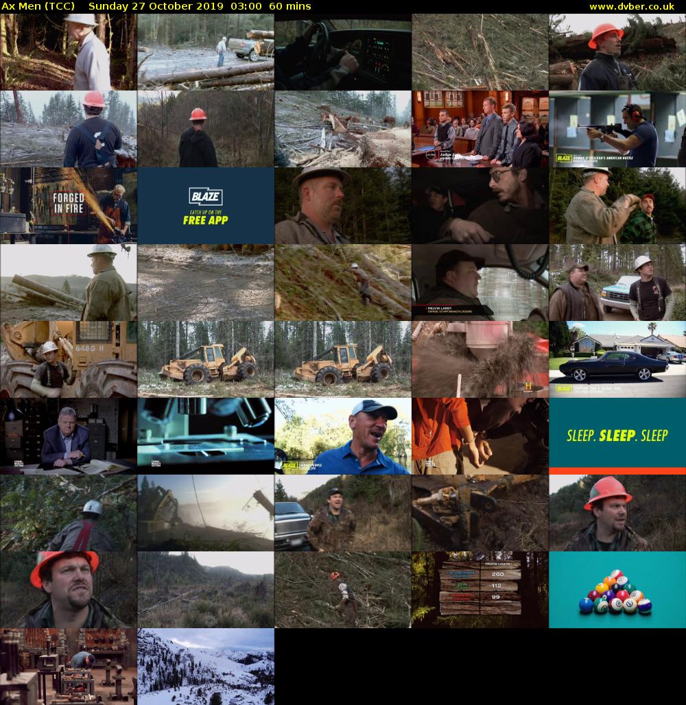 Ax Men (TCC) Sunday 27 October 2019 03:00 - 04:00