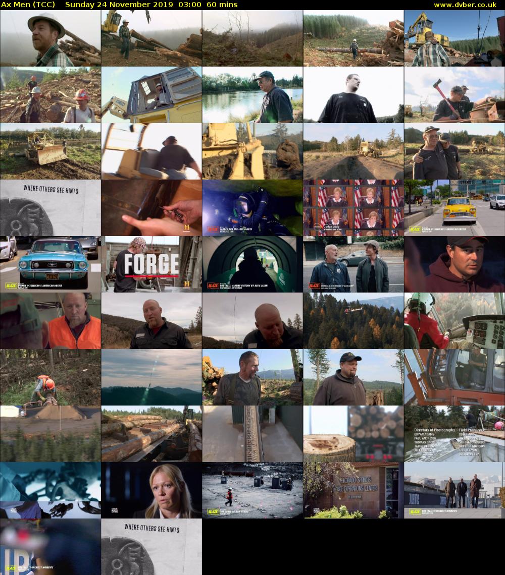 Ax Men (TCC) Sunday 24 November 2019 03:00 - 04:00