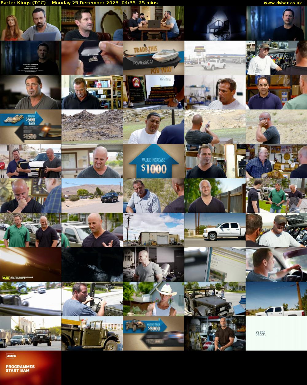 Barter Kings (TCC) Monday 25 December 2023 04:35 - 05:00
