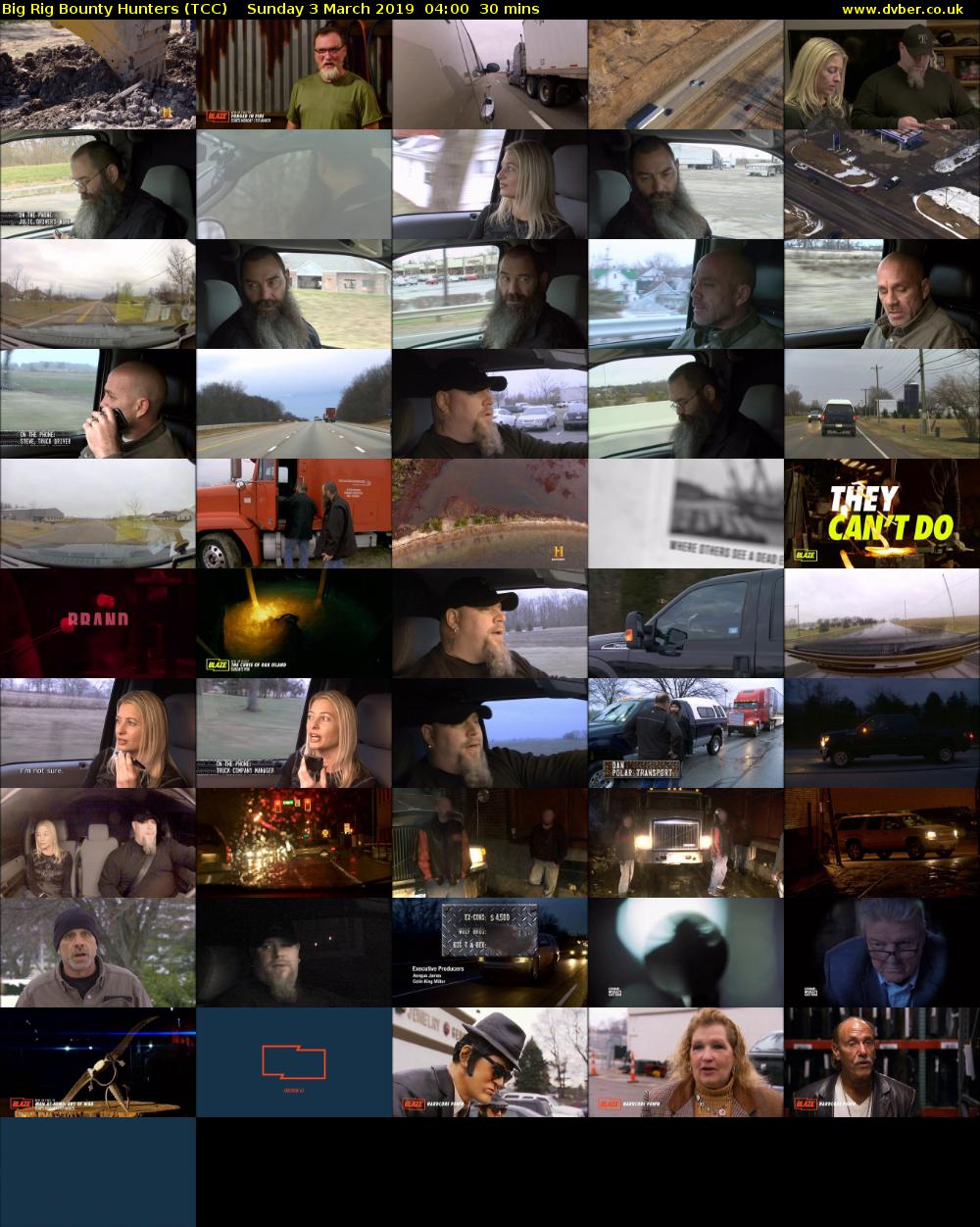 Big Rig Bounty Hunters (TCC) Sunday 3 March 2019 04:00 - 04:30
