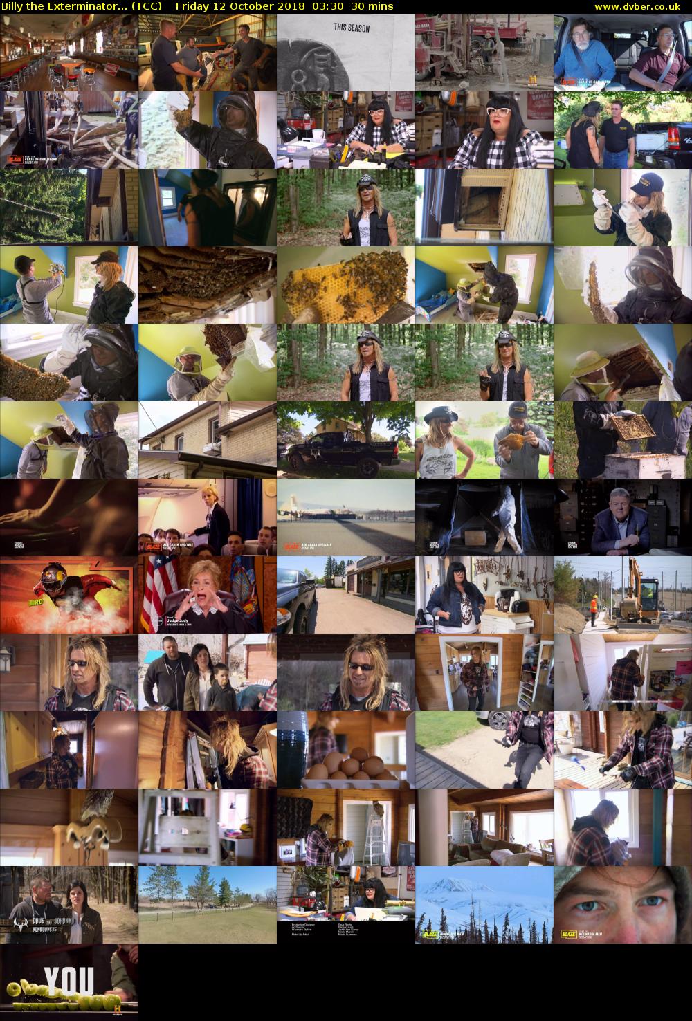 Billy the Exterminator... (TCC) Friday 12 October 2018 03:30 - 04:00