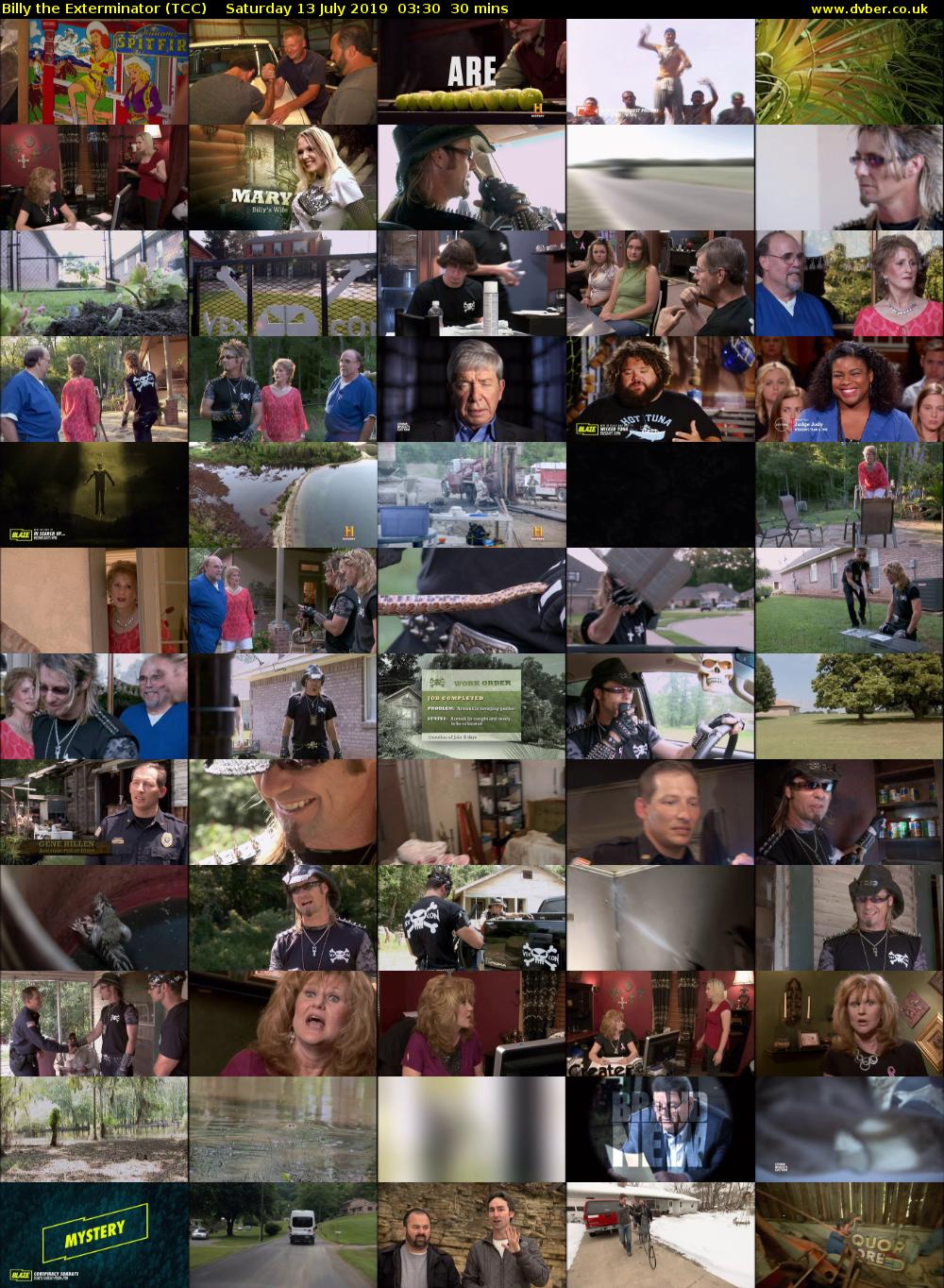 Billy the Exterminator (TCC) Saturday 13 July 2019 03:30 - 04:00