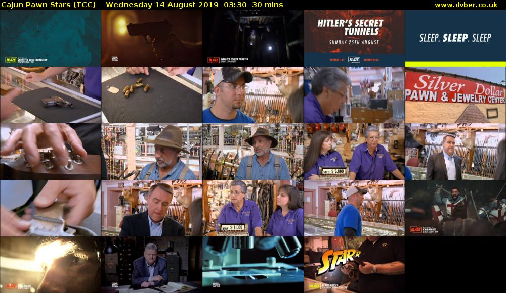 Cajun Pawn Stars (TCC) Wednesday 14 August 2019 03:30 - 04:00