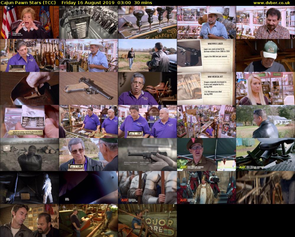 Cajun Pawn Stars (TCC) Friday 16 August 2019 03:00 - 03:30