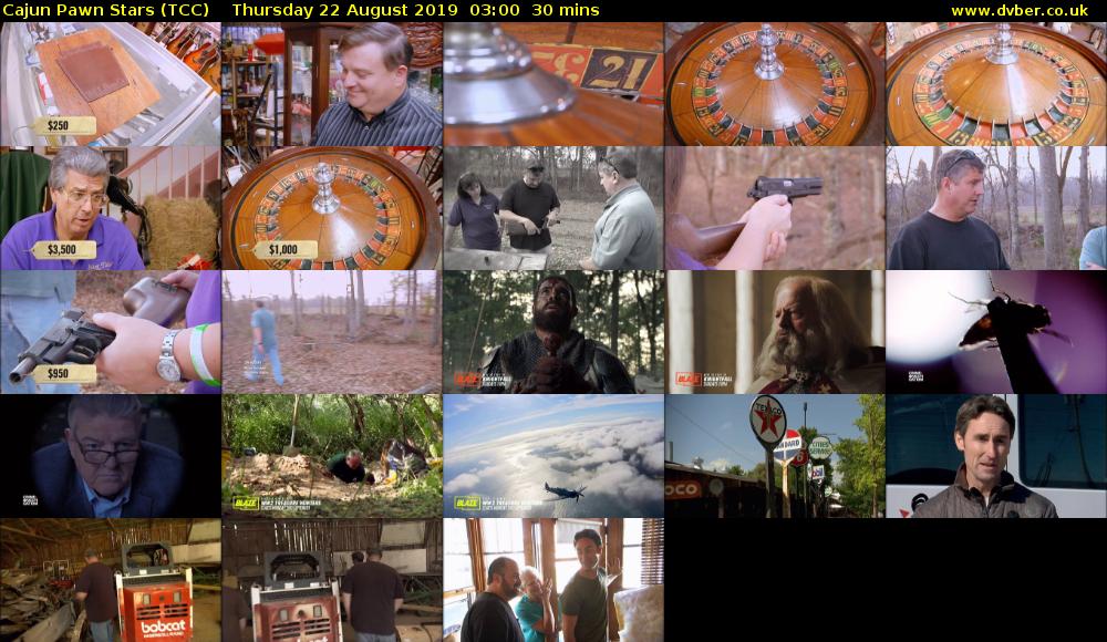 Cajun Pawn Stars (TCC) Thursday 22 August 2019 03:00 - 03:30