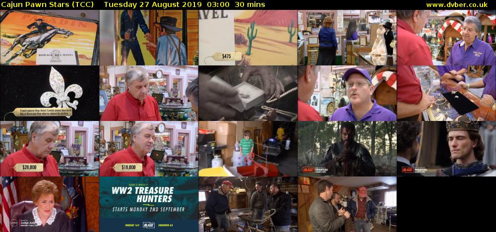 Cajun Pawn Stars (TCC) Tuesday 27 August 2019 03:00 - 03:30
