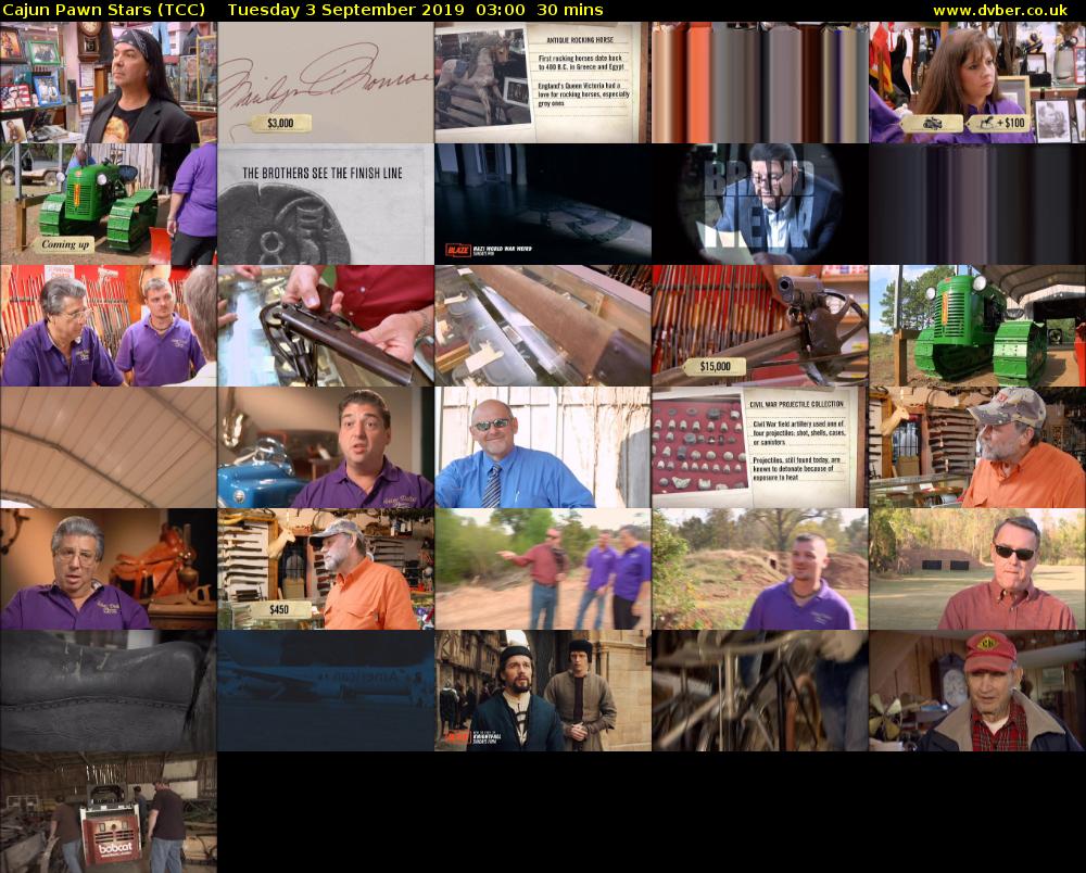 Cajun Pawn Stars (TCC) Tuesday 3 September 2019 03:00 - 03:30