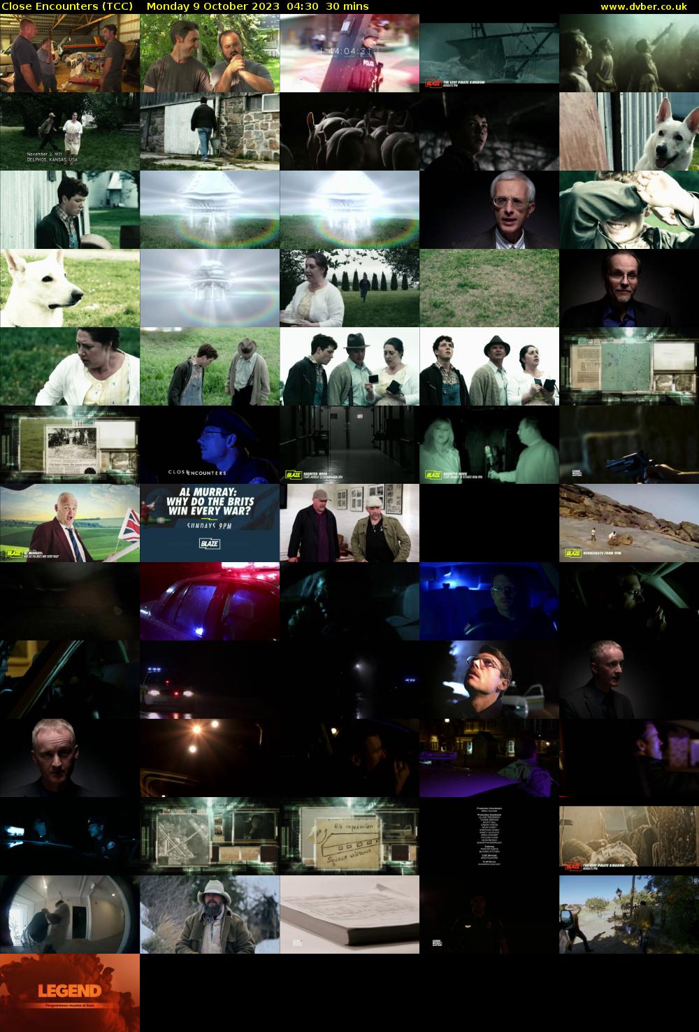 Close Encounters (TCC) Monday 9 October 2023 04:30 - 05:00