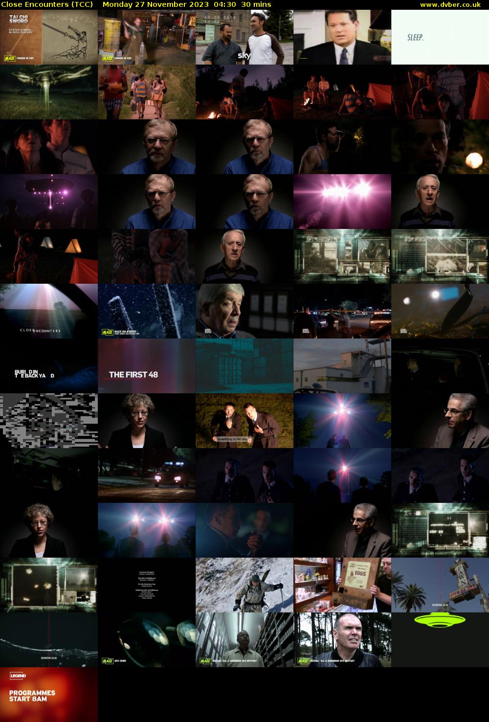 Close Encounters (TCC) Monday 27 November 2023 04:30 - 05:00