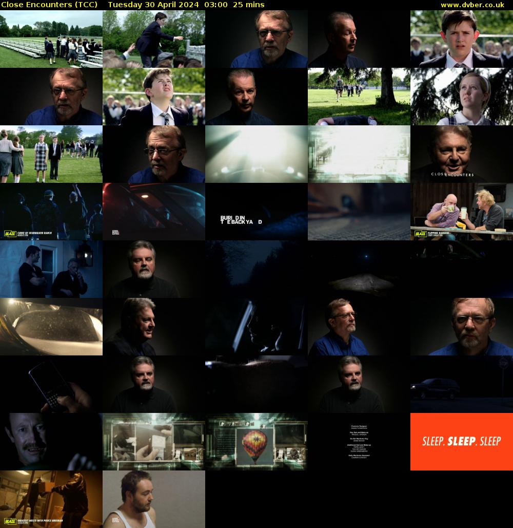 Close Encounters (TCC) Tuesday 30 April 2024 03:00 - 03:25