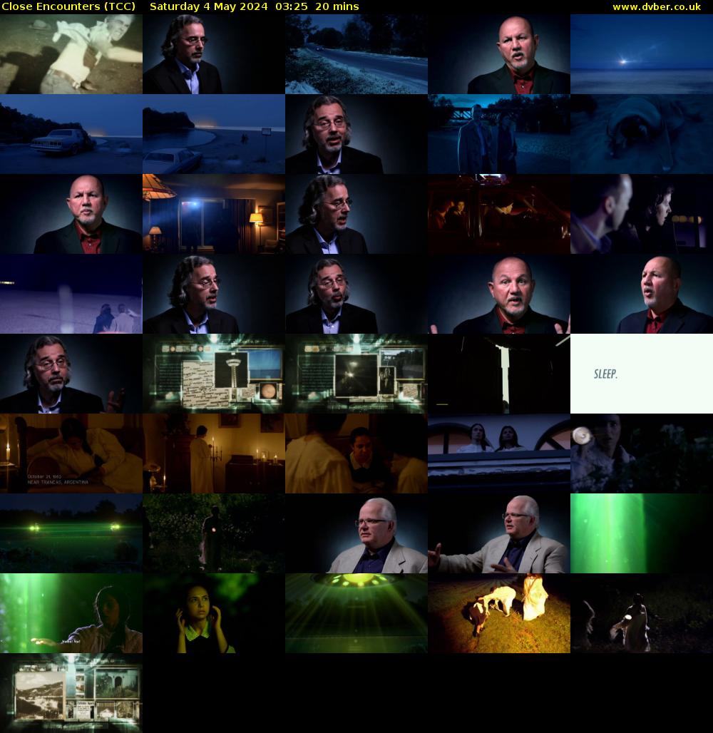 Close Encounters (TCC) Saturday 4 May 2024 03:25 - 03:45