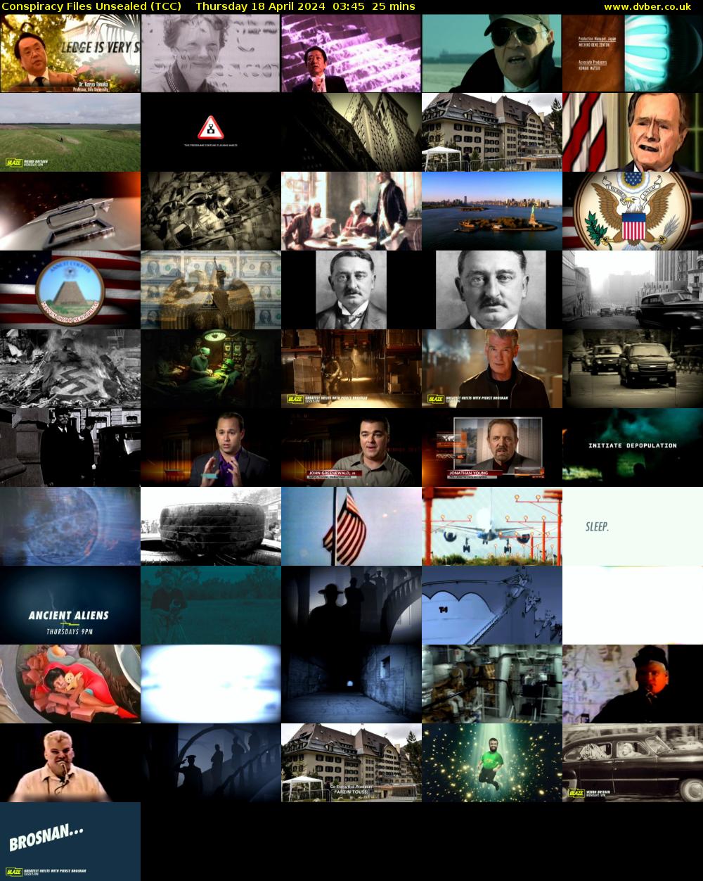 Conspiracy Files Unsealed (TCC) Thursday 18 April 2024 03:45 - 04:10